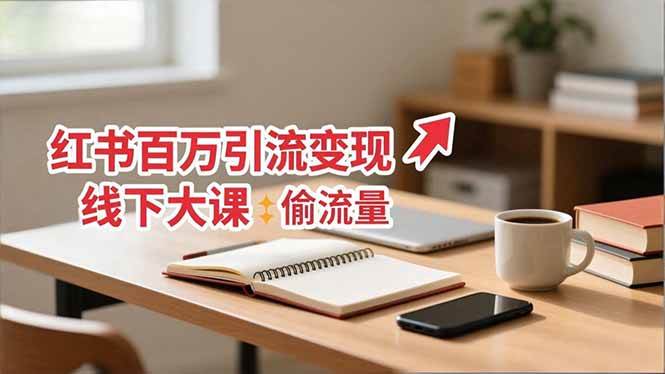 (11.25)小红书百万引流变现-11月线下大课：分享从0到百万引流路径，手把手教偷流量、拿结果