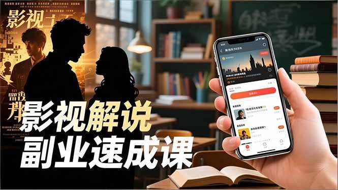 (12.3)Tk影视解说副业速成课，软件安装、全流程实操、爆款预设，新手两周变现