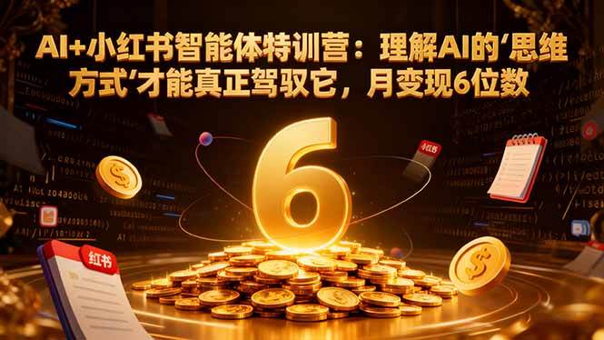 (1.29)AI+小红书智能体特训营2.0：理解AI的思维方式才能真正驾驭它，月变现6位数（更新-结营课）