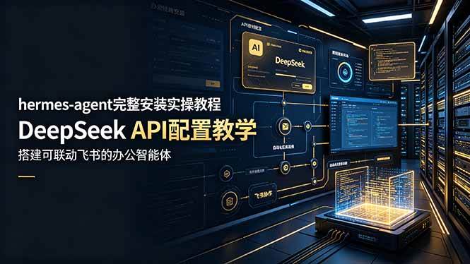 (7.01)hermes-agent完整安装实操教程，DeepSeek API配置教学，搭建可联动飞书的办公智能体